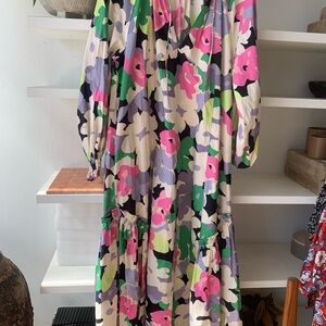 H&M Maxi length Floral Multicolor Women's Dress Size M